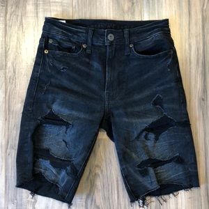Black American Eagle Jean Shorts